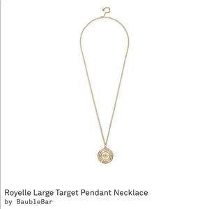 BaubleBar Royelle Large Target Pendant Necklace